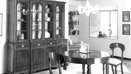 Tavolo tondo allungabile con ruote in ottone